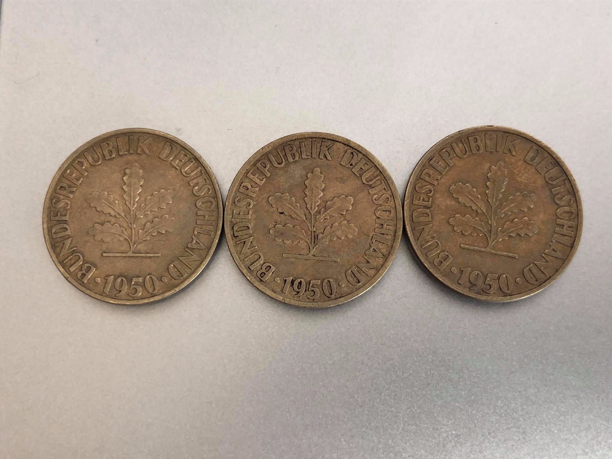 3 Monety Niemcy 10 Pfenning 1950r Na innych ogł więcej Monet