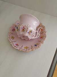 Filiżanka różowa porcelana
