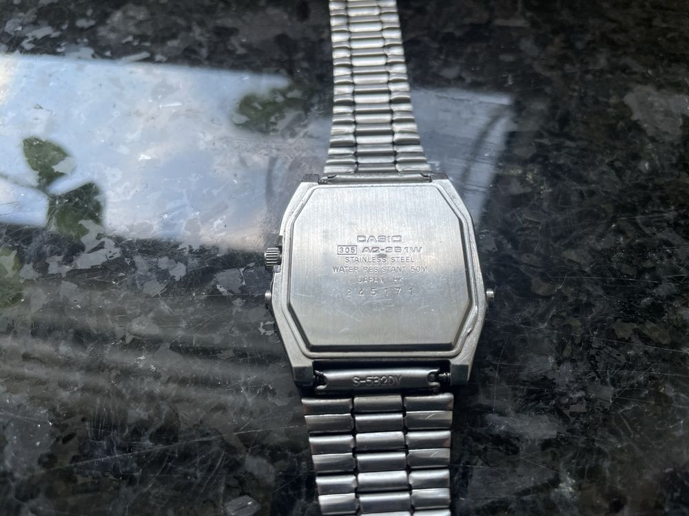 Zegarek Casio Aq-351w Vintage Stalowy Retro