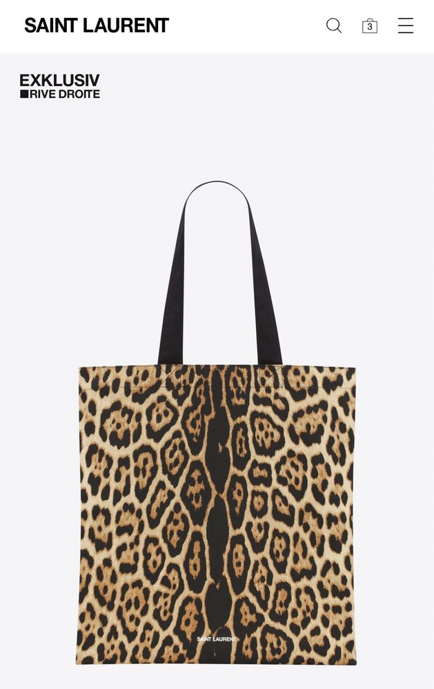 Saint Laurent шоппер Leopard Totebag Exclusive