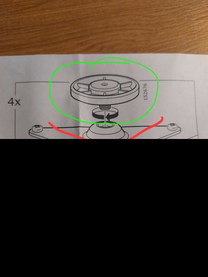 Eket pé regulável Ikea