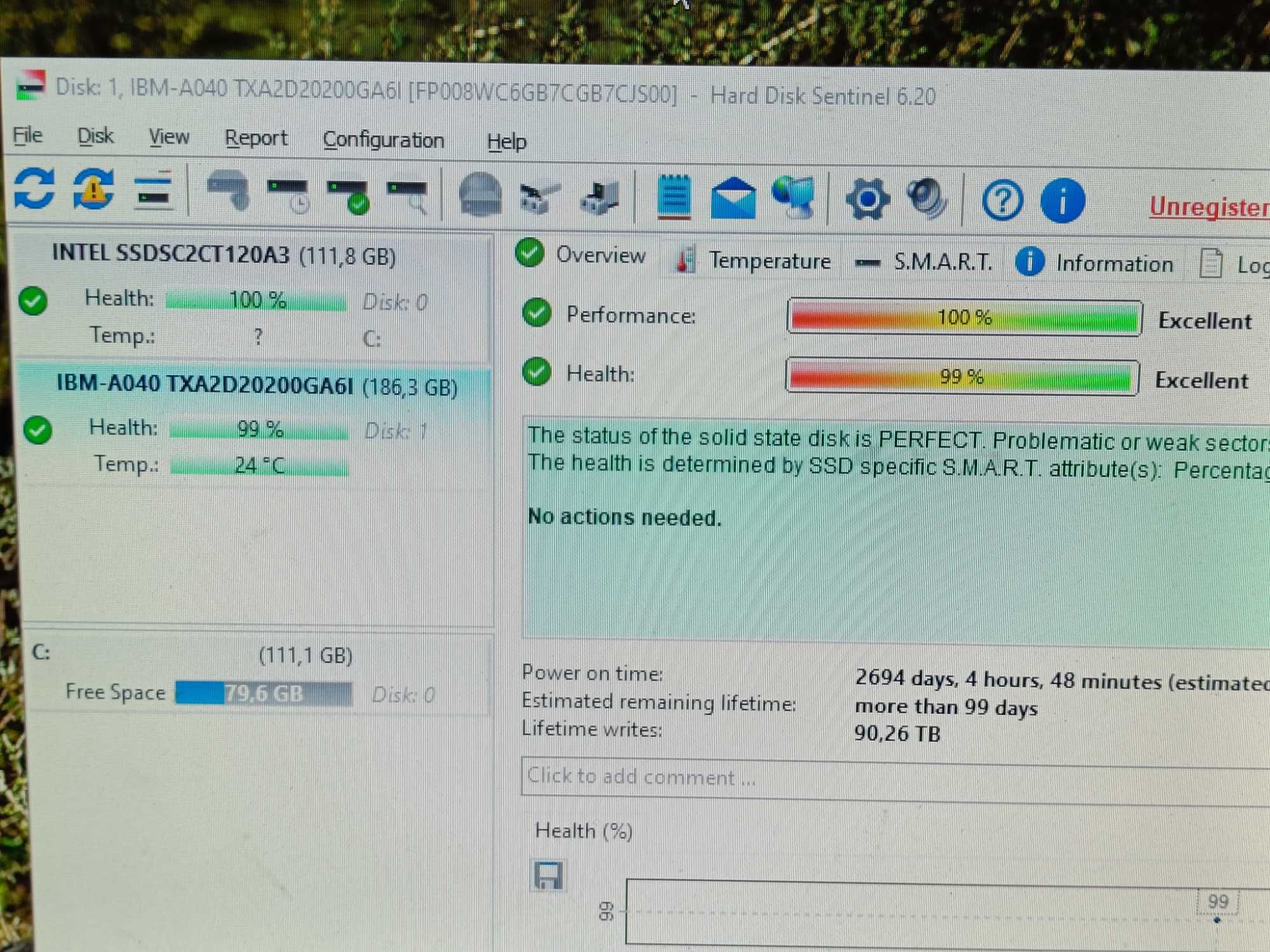 SSD диск IBM TXA2D2 SAS 200GB 6GB/s у ВІДМІННОМУ стані 99% здоровя!