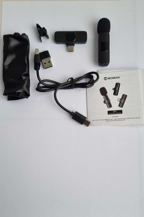 Бездротовий мікрофон петличний Type-C MOMAN CP1(С) 2,4 ГГц