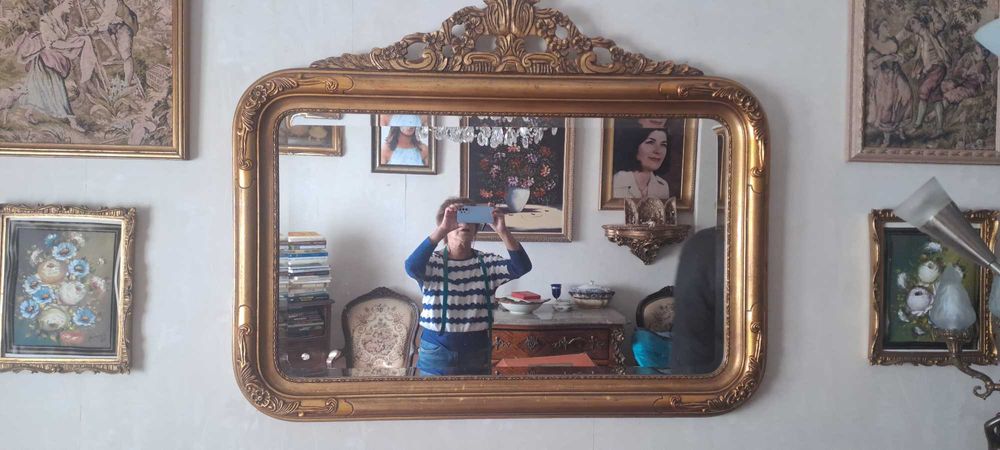 Espelho talha dourada 115cmx90cm