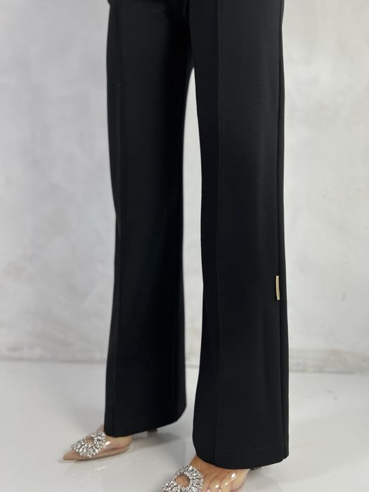 Szerokie spodnie FOREVER La Manuel czarne XS