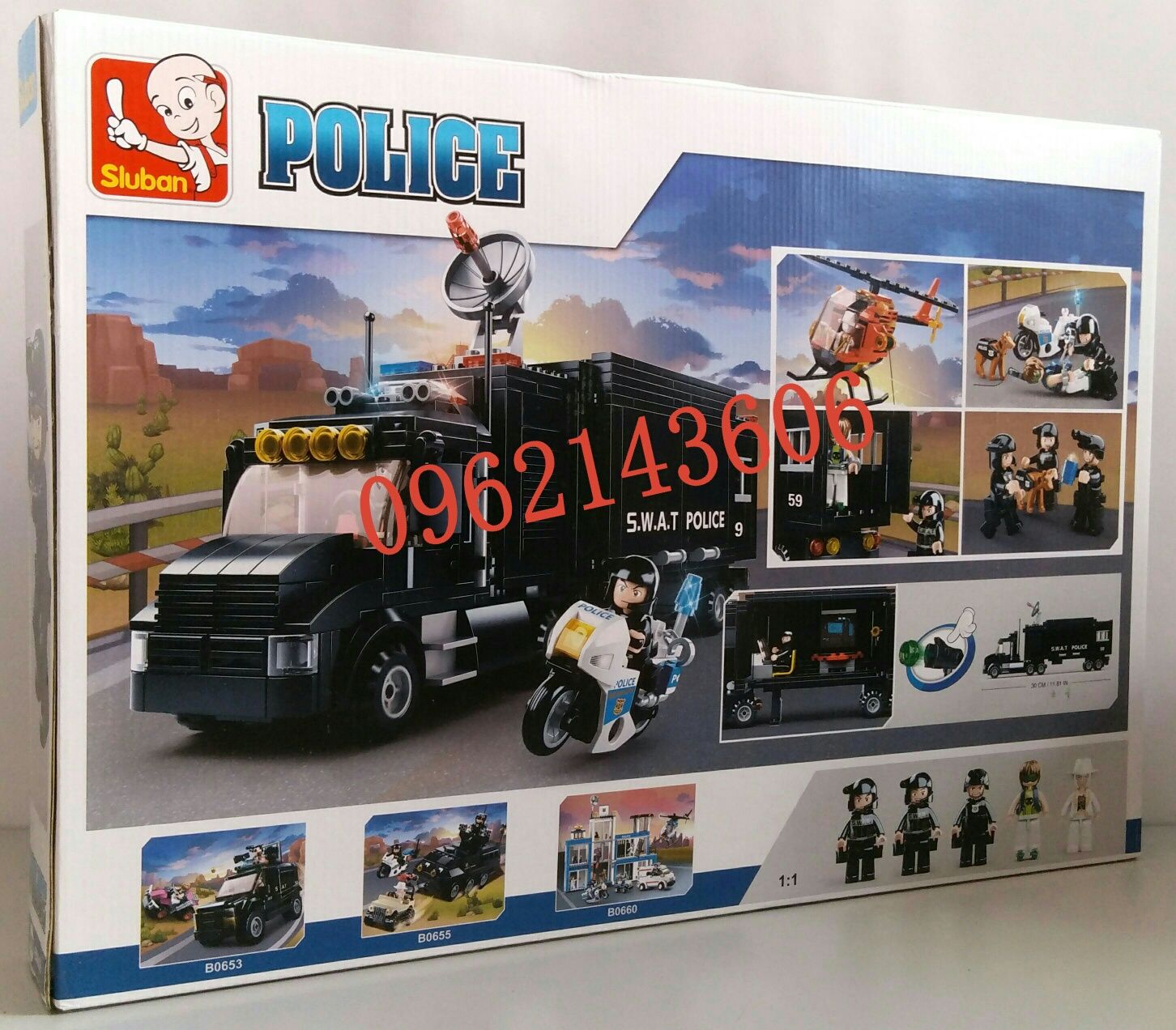 Конструктор Полиция Sluban M38-B0659 Фургон спецназа 540 дет