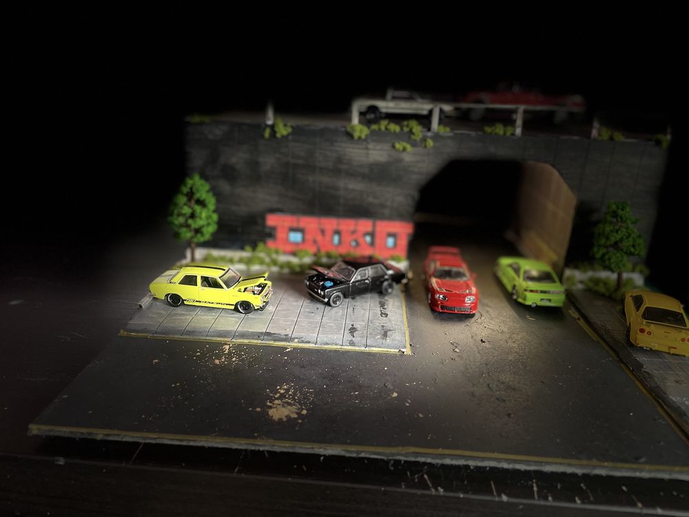 Diorama 1:64 makieta 1:64 hot wheels