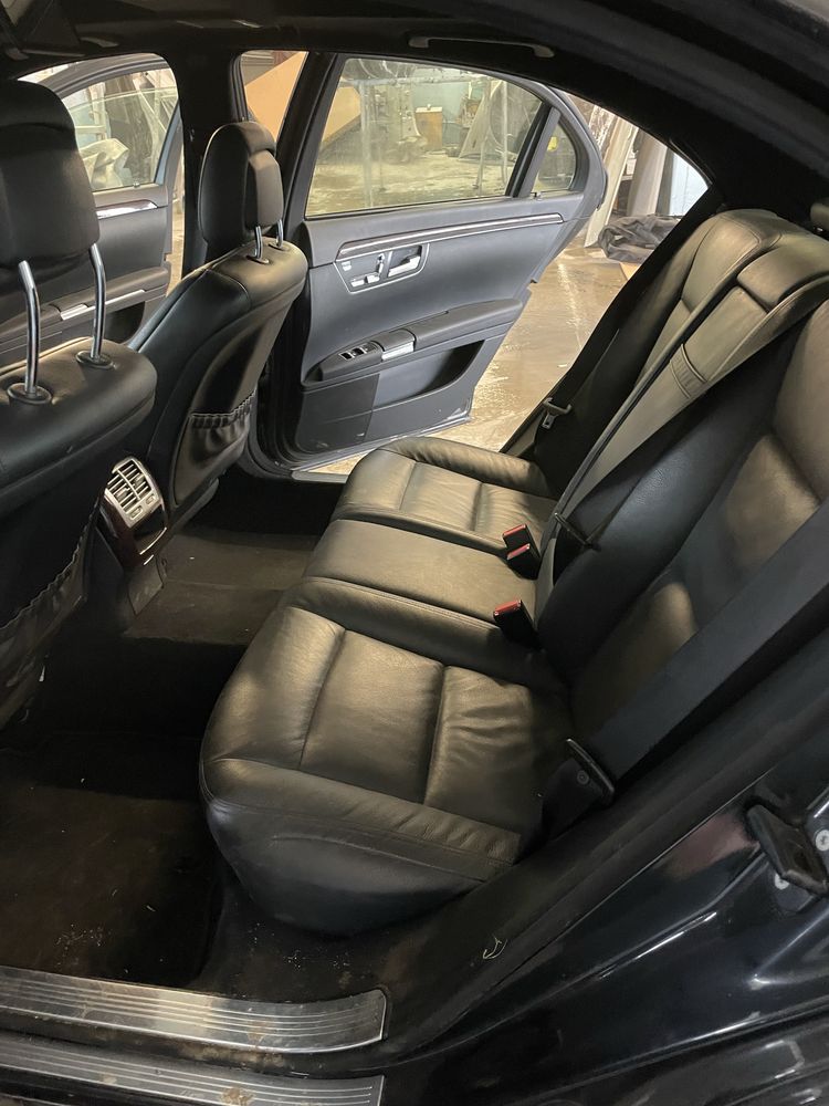 FOTELE kanapa CZARNA SKÓRA Mercedes S221 S LONG lift europa boczki wro