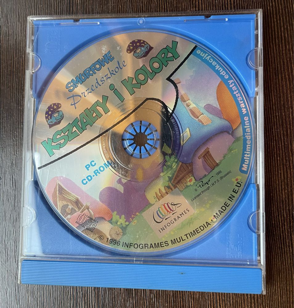 Smurfowe przedszkole  gry na CD do komputera