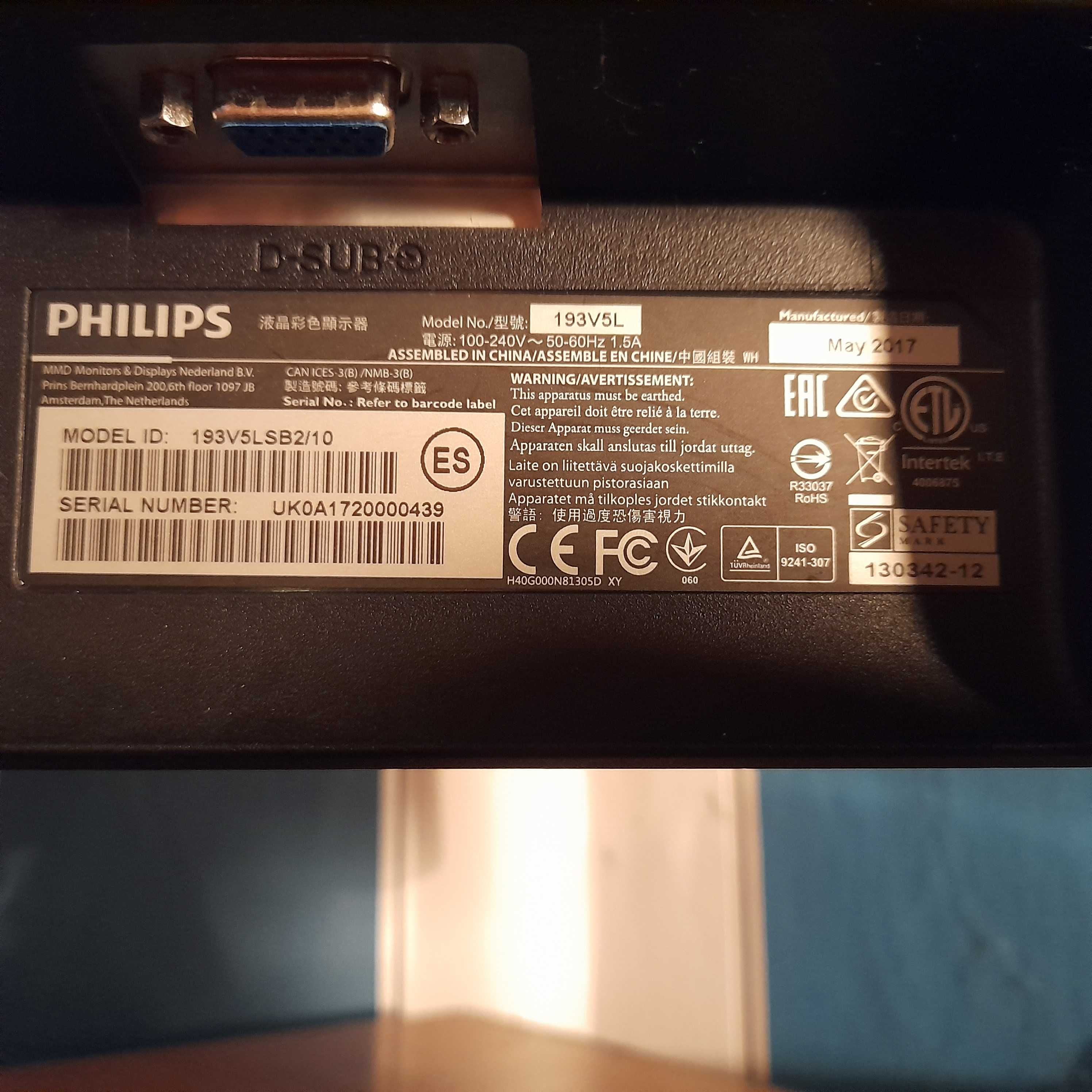 Monitor Philips 193V5L