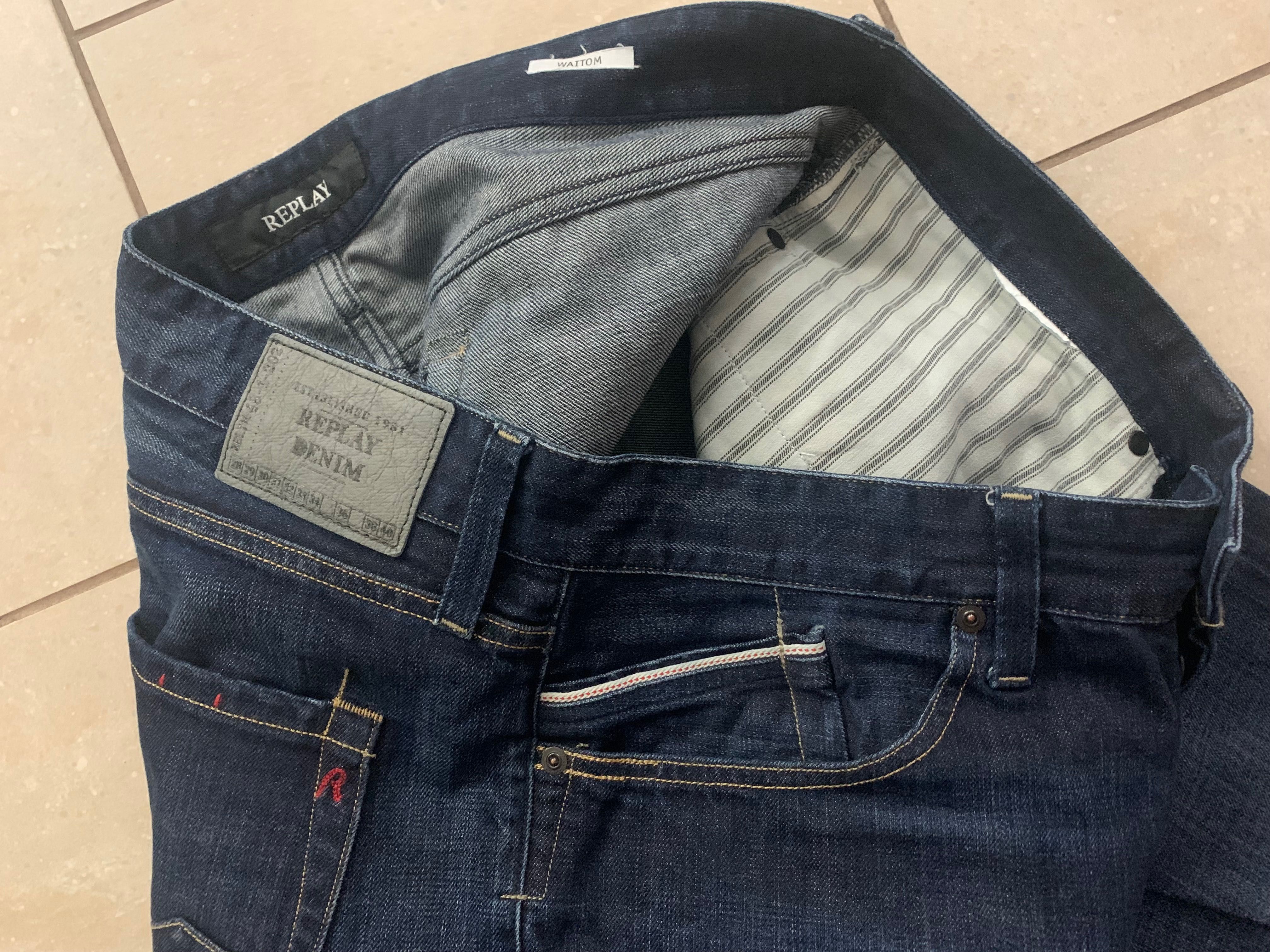 Replay Waitom męskie spodnie jeansy r. XL 36 prosta nogawka,extra stan