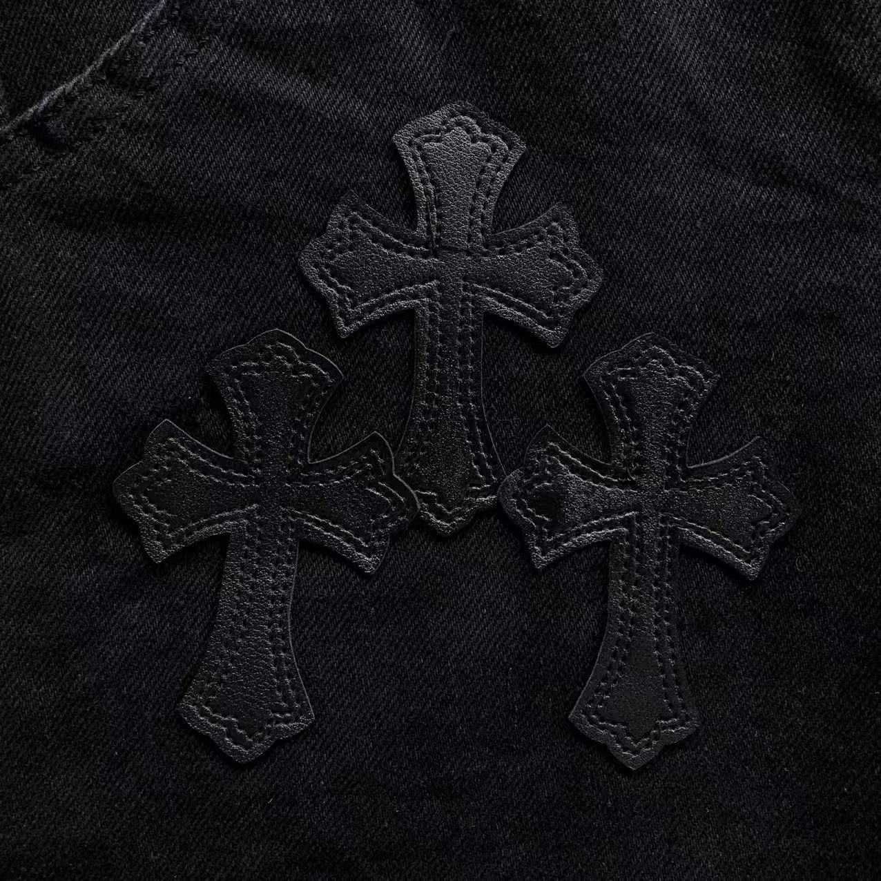 Джинсові шорти Chrome Hearts BLACK шорты хром хартс