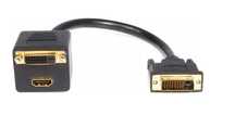 StarTech splitter kabel DVI na DVI HDMI 1080p kabel 30cm przejściówka