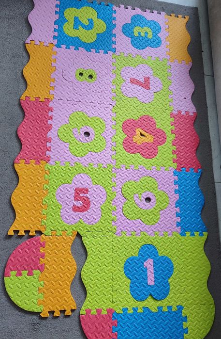 Коврик пазли термо кольоровий з цифрами