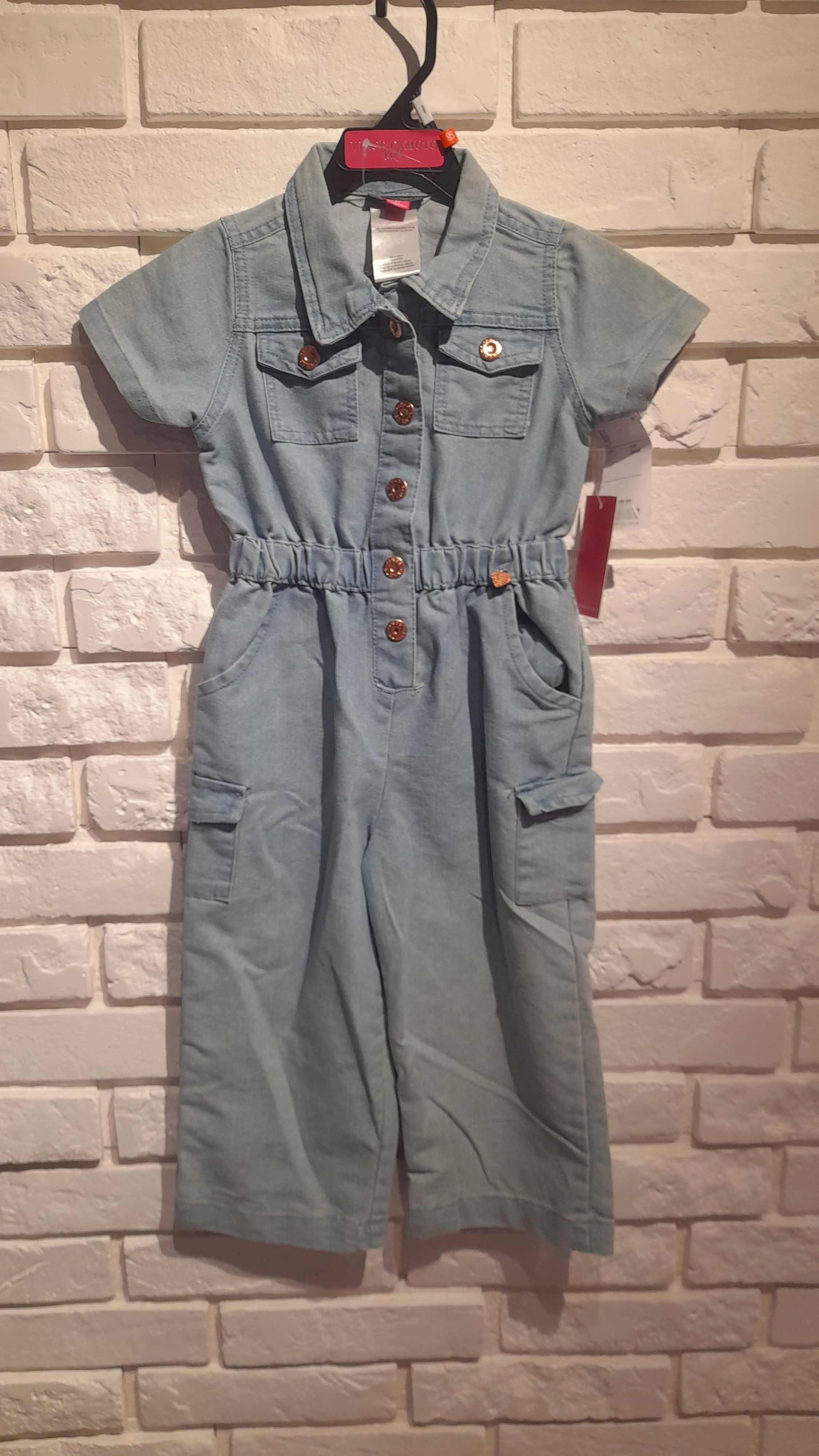 Kombinezon jeans dla dziewczynki 98