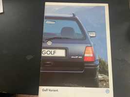 Prospekt katalog VW Golf III Variant kombi 1998 r. 40 stron język PL