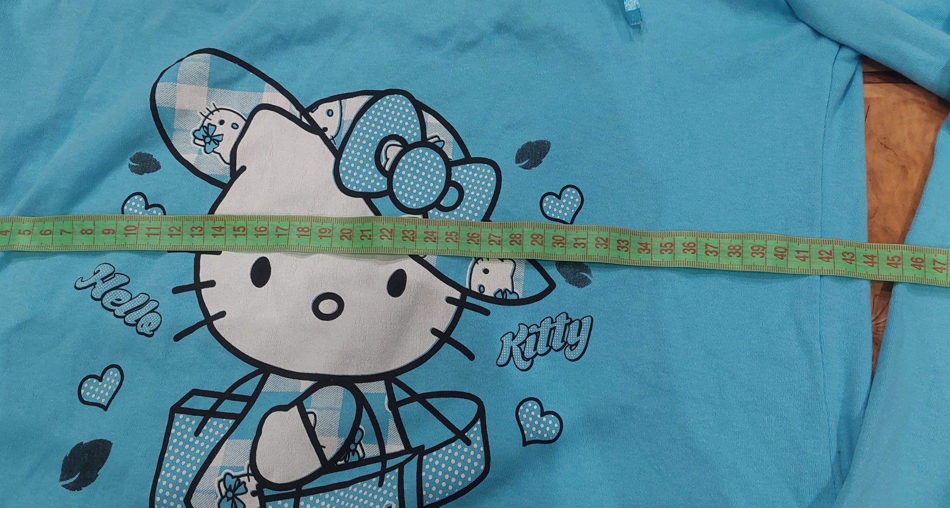 Синяя кофта с хеллоу китти санрио hello kitty sanrio