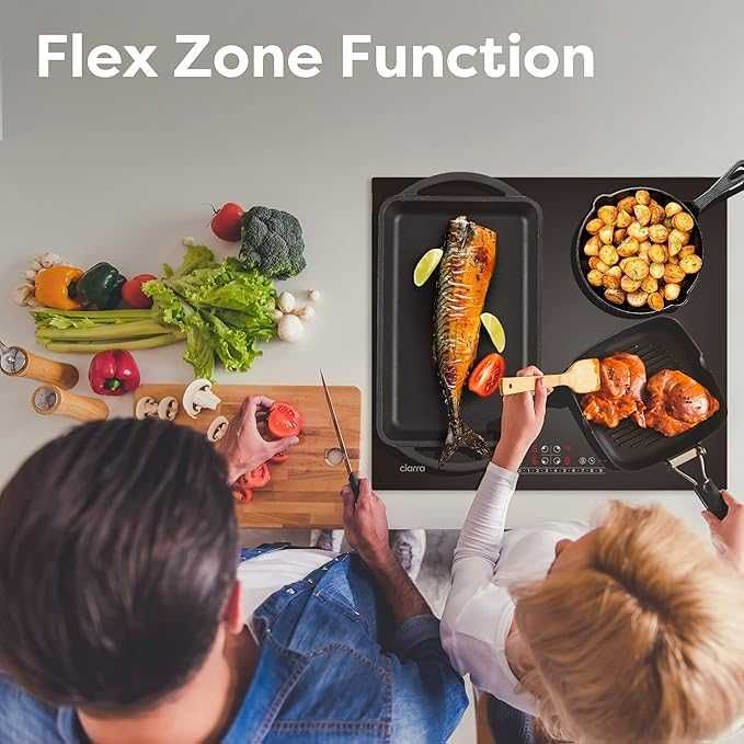 Płyta Indukcyjna Ciarra CBBIH4BF 7200W Strefa Flex PowerBoost Slider