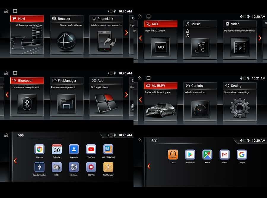Radio GPS WiFi 4G CarPlay Android BMW E60 E61 E63 E64 E90 Hurt 4x 500