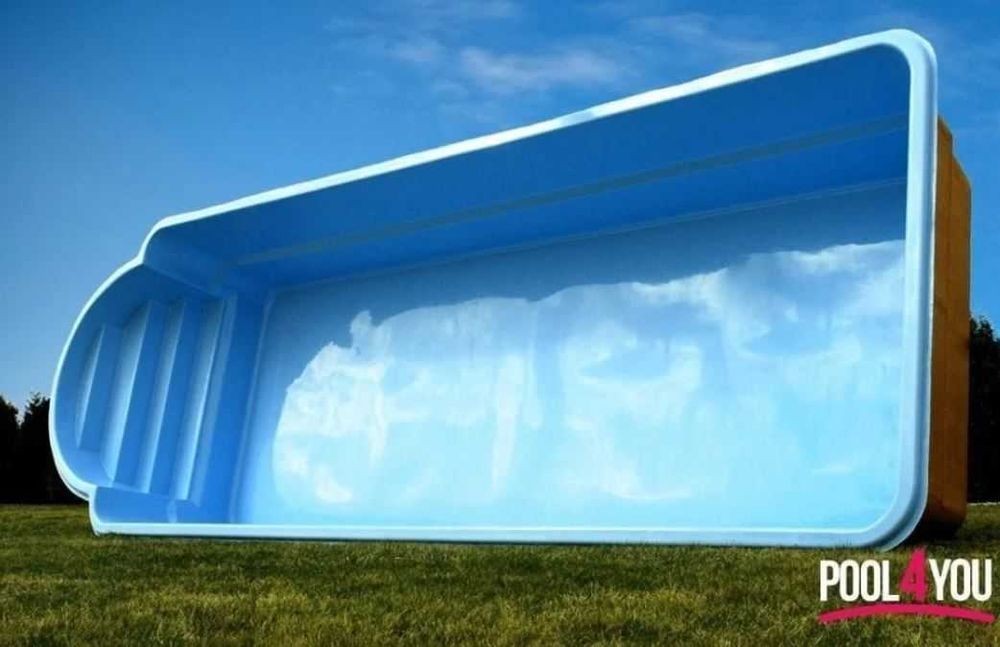 Basen ogrodowy całoroczny poliesterowy niebieski ROMA II