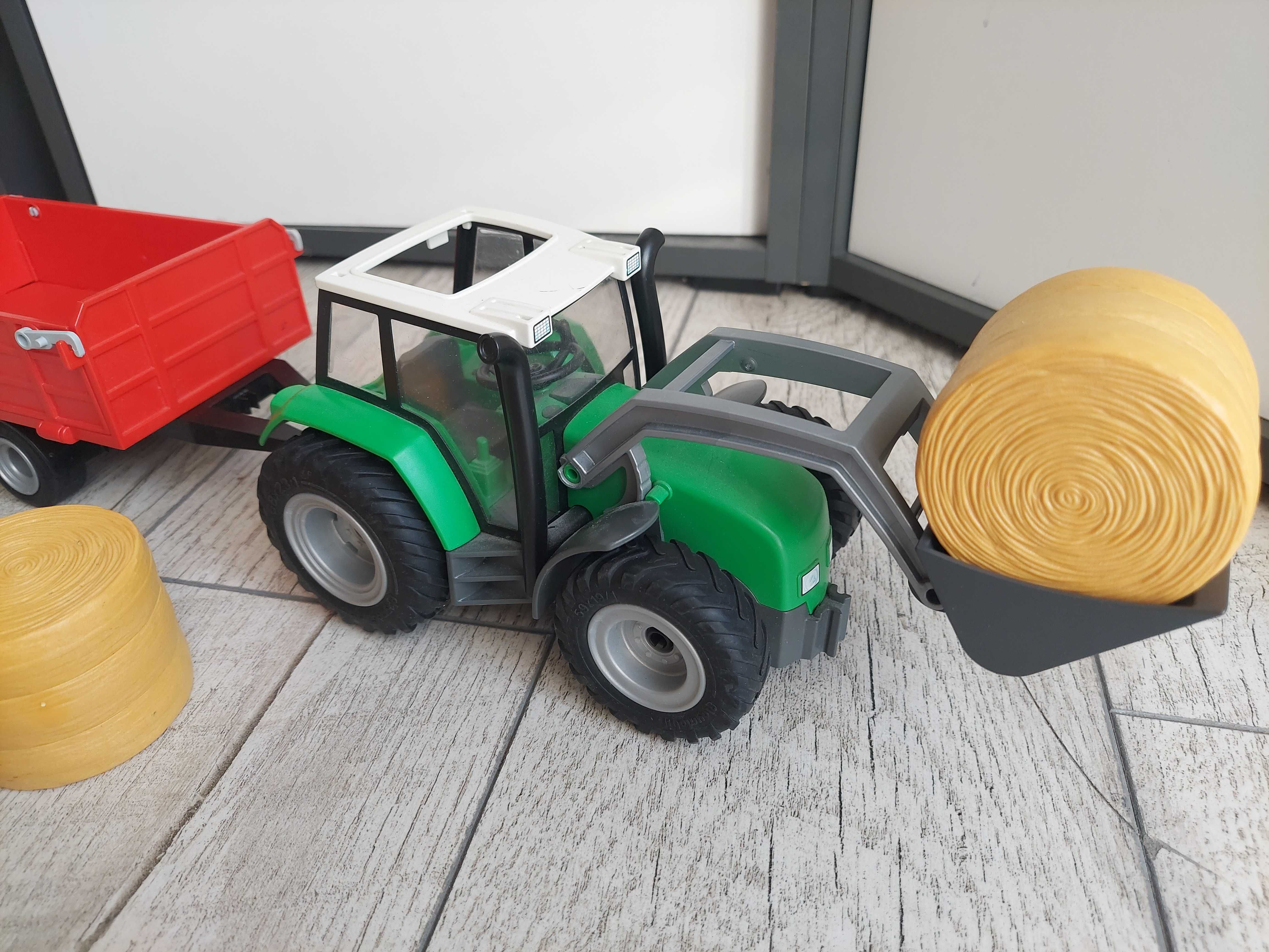 Playmobil 6130 duży traktor z przyczepą siano farma gospodarstwo