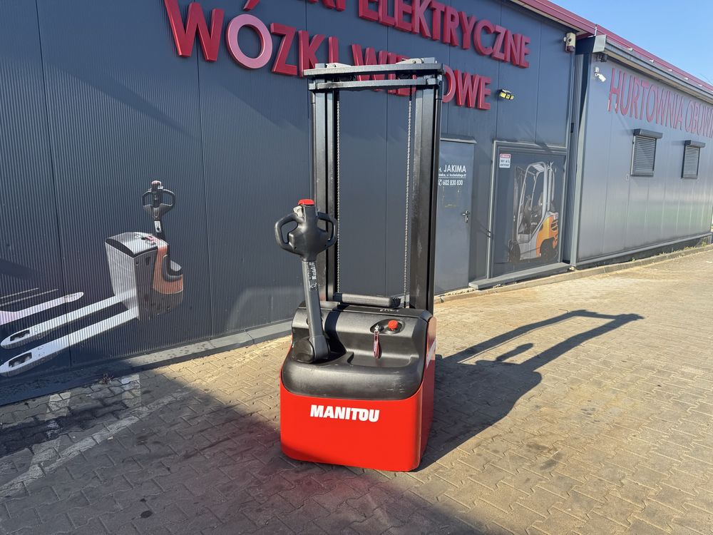Paleciak elektryczny Manitou 1000 kg 340 cm wózek sztaplarka