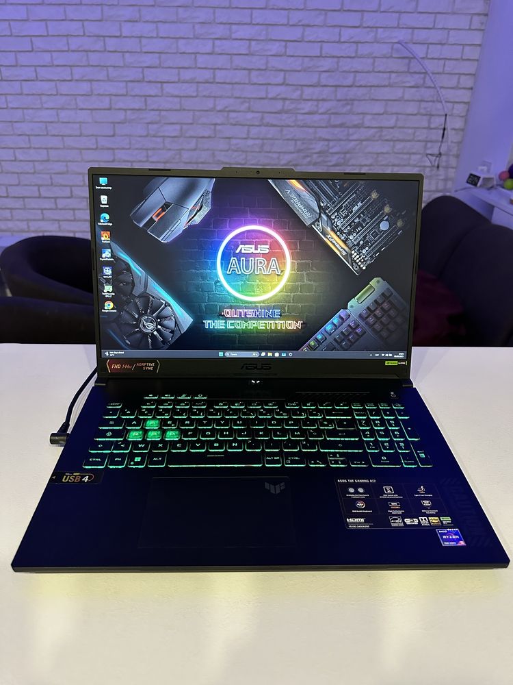 ASUS TUF 17.3 144Hz/RYZEN 7535HS/NVIDIA RTX 4060/DDR5 16GB/SSD 512GB
