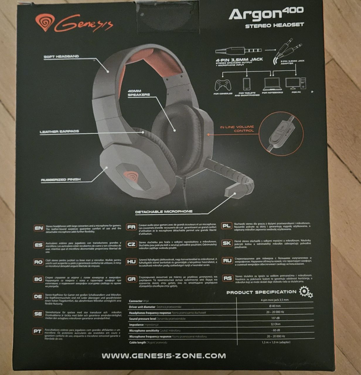 Nowe słuchawki gamingowe Argon 400