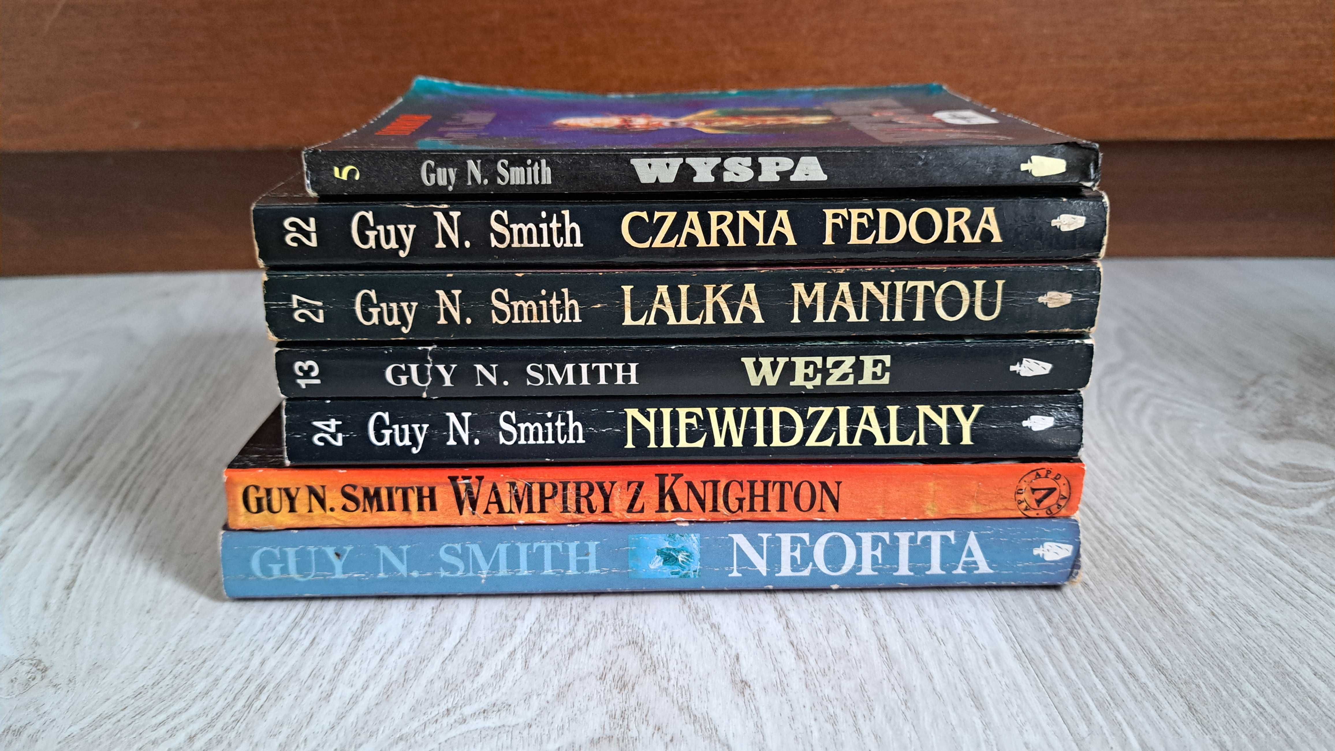7x Guy N. Smith Lalka Manitou Niewidzialny Neofita Wampiry z Knighton
