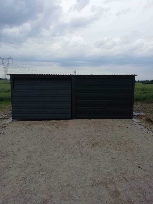 Garaż blaszany 6x5, ciemny grafit, garaże, wiaty,4×6,3x5,6x7 producent