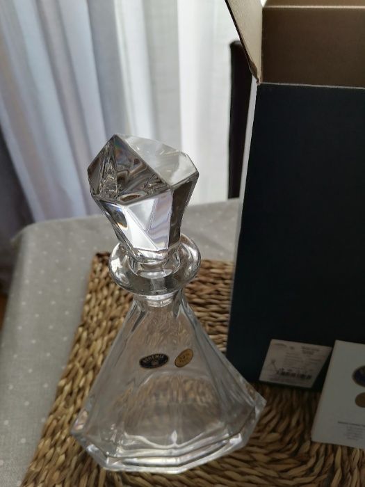 Garrafa / decanter Bohemia Cristal 24% antiga - nova