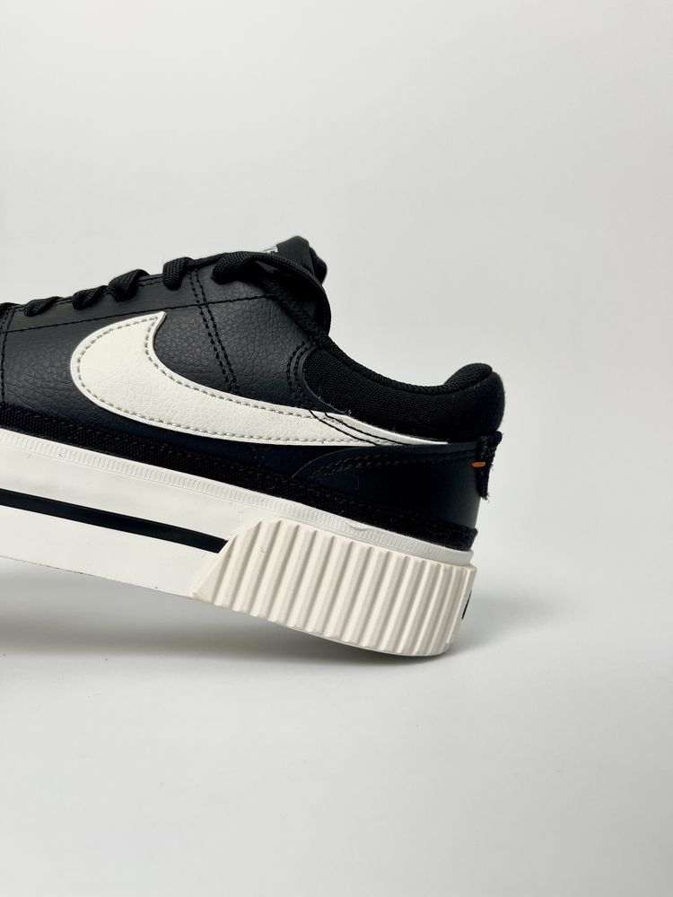 Оригинал Nike Court Legacy Lift (DM7590 001) на платформе кожание