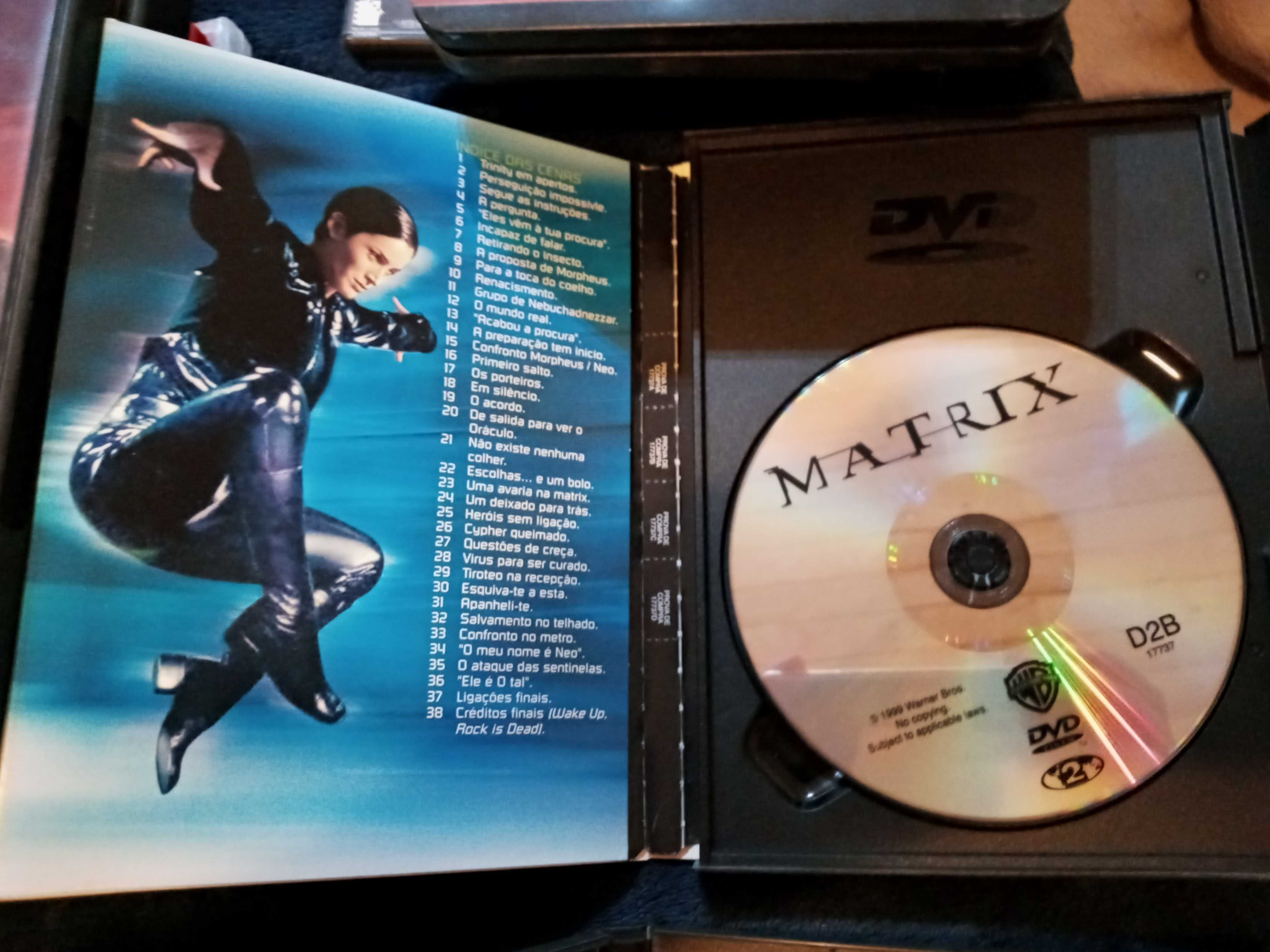 5 dvds MATRIX em otimo estado