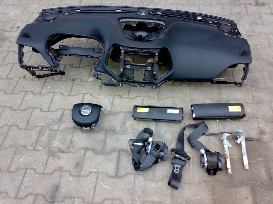 jeep cherokee trailhawk kl v 2014 2021 konsola poduszki pasy orginaŁ usa