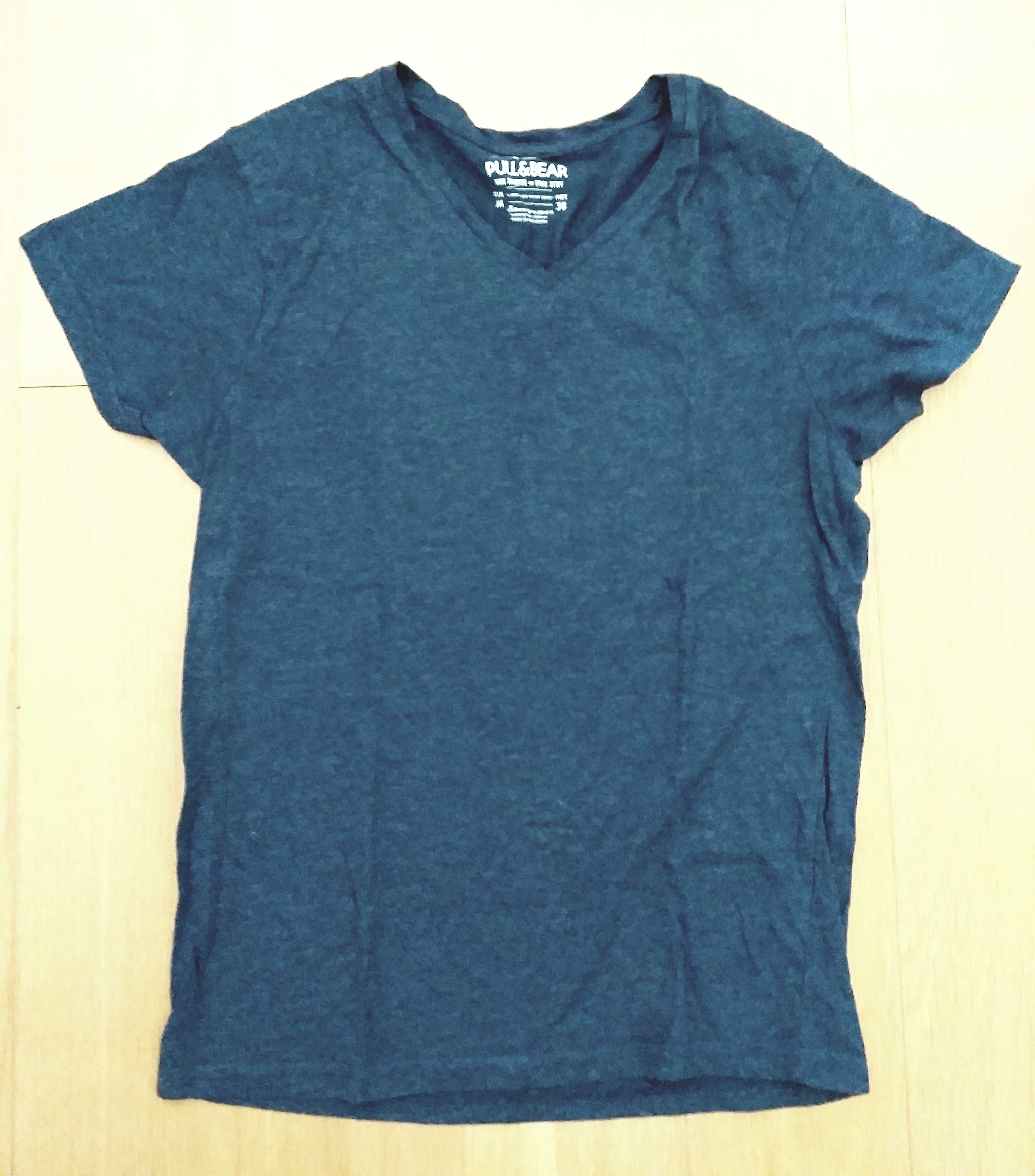 T-shirt Pull & Bear azul, original, nova