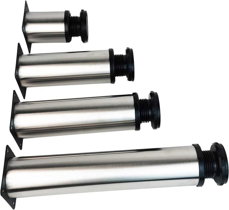 Nowe nogi do mebli / nóżki metalowe / regulacja 18-19,5cm /4szt !1754!