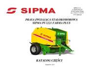 Katalog części prasy Sipma PS 1221 FARMA PLUS