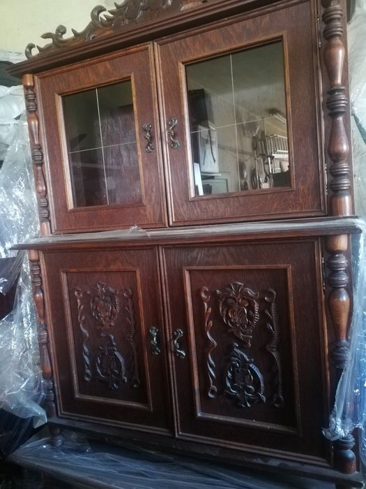 Komplet Mebli z Drzewa Debowego