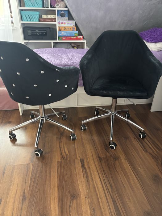 Fotele obrotowe do biurka krzesła biurowe 2 sztuki