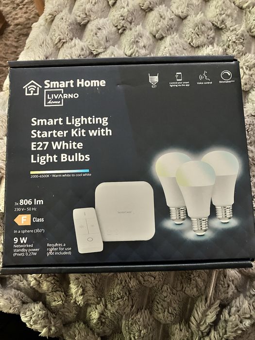 Zestaw Smart Livarno Home 3× żarówki E27 LED + pilot i bramka WiFi