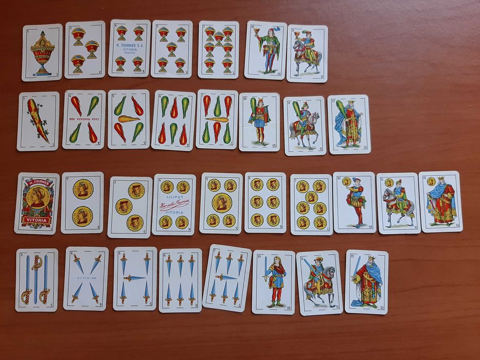 Baralho de cartas Liliput vintage