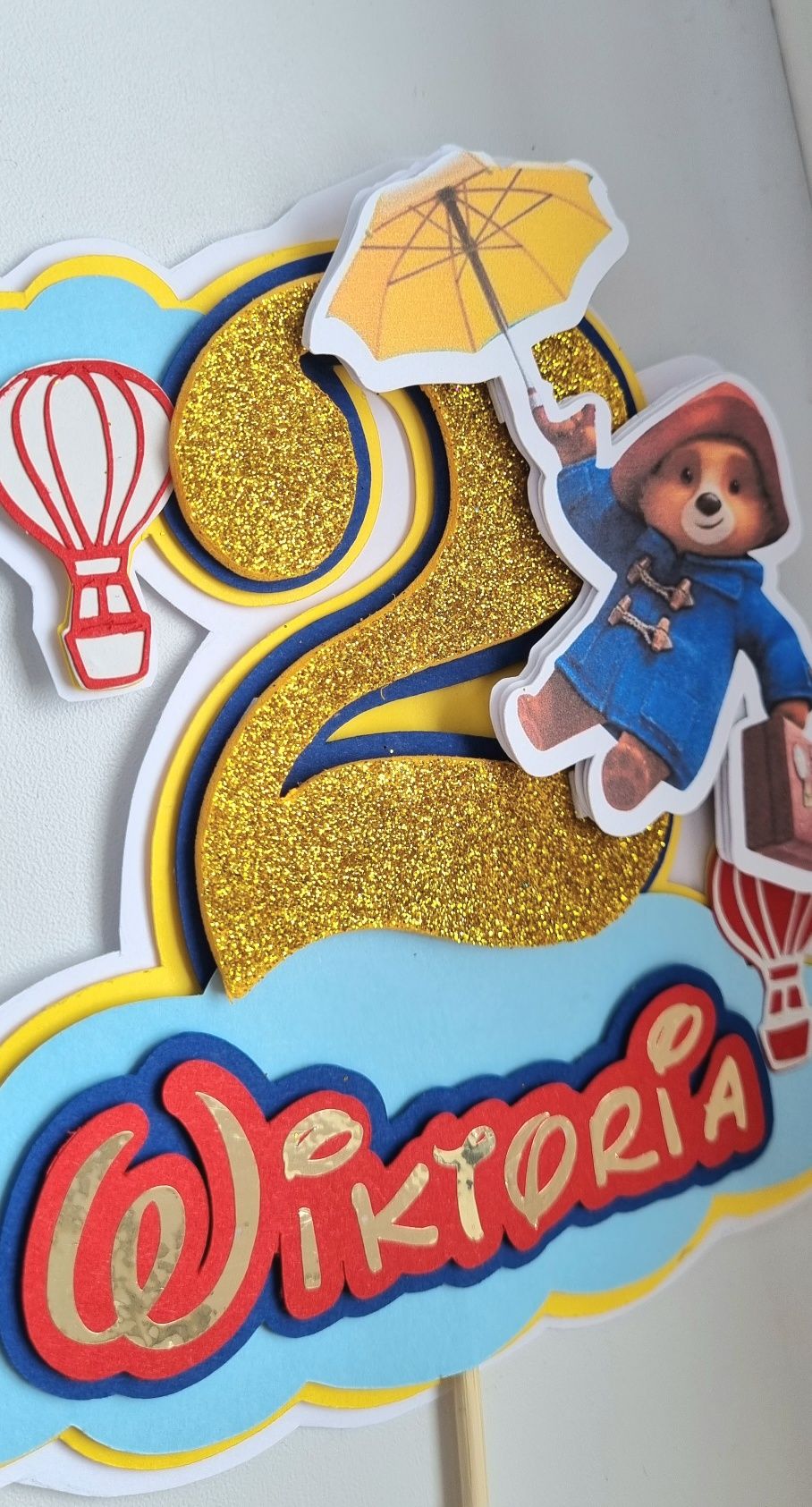 Topper cake w stylu Miś Paddington