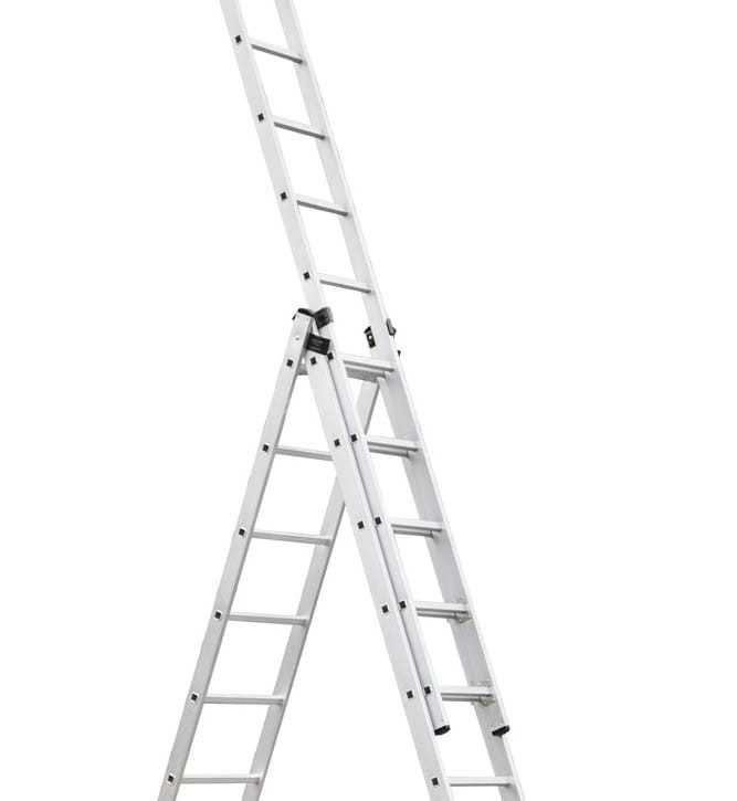 Drabina aluminiowa wielofunkcyjna 3x9 z opcją na schody