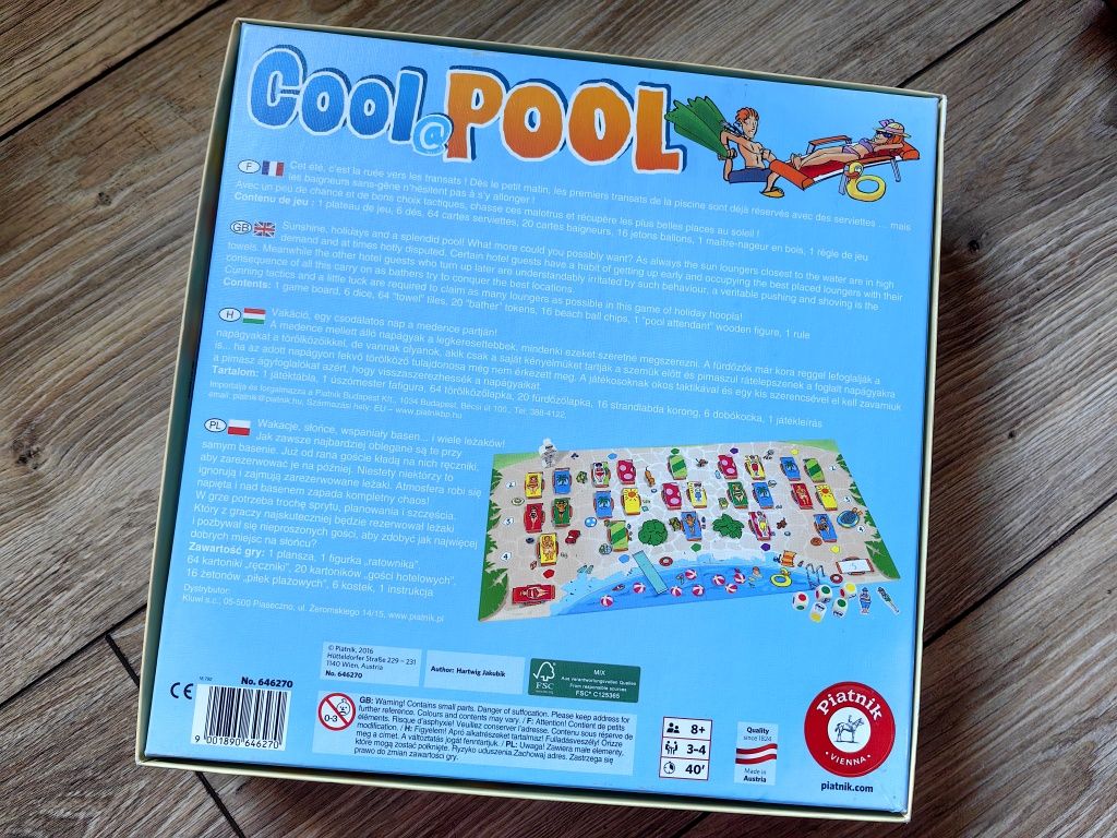 Gra planszowa Cool Pool towarzyska logiczna