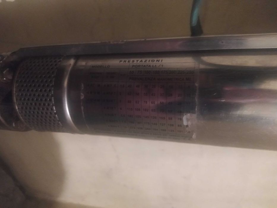 Pompa Głębinowa Belardi 4/4 2,2 KW 230v wydajność 204 L/M