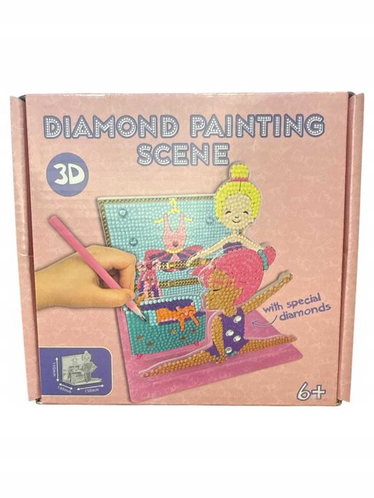 ZESTAW WYKLEJANKA Diamencikami 3D DIY mozaika kreatywna Baletnica