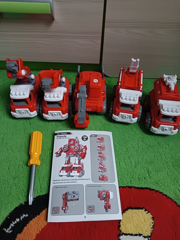 Robot 5 w 1 pojazdy