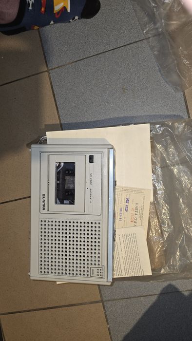 mk 232p biały unitra Lubartów magnetofon pudełko gwarancja plomba bdb+