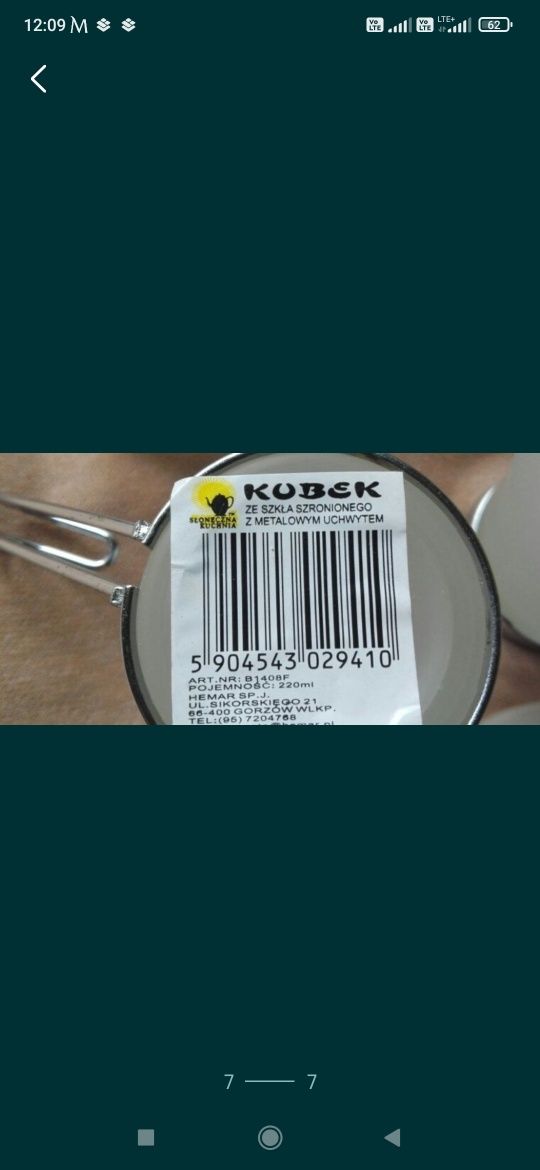 Kubki szklanki+stojak