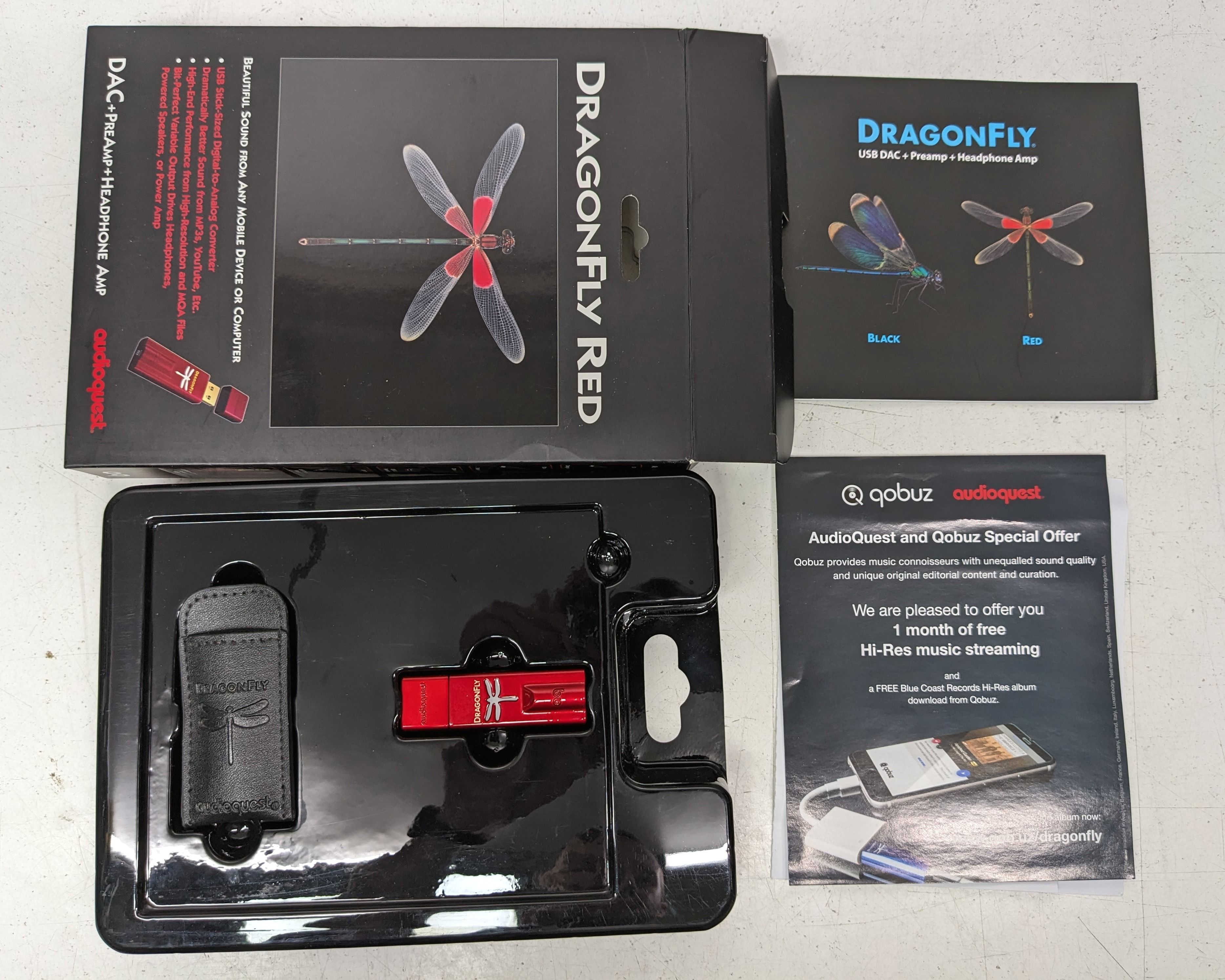 USB ЦАП усилитель Adioquest Dragonfly Dac Red